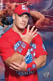 John Cena U CANT SEE ME Wrestling WWE 5 Knuckle Shuf​fle Poster