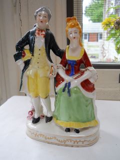 VTG Occupied Japan Figurine Colonial Courting Couple victorian LOVERS 