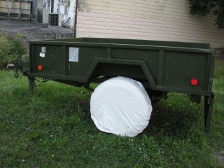 snow cover white color jeep cucv m101 spare USA made trailer military 
