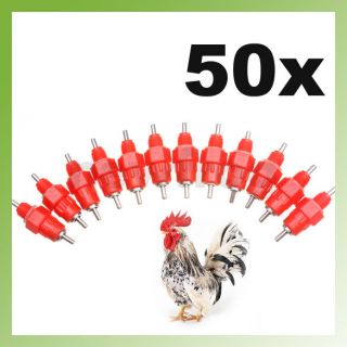   Water Cups Nipple Chicken Drinkers Waterer 360 Angle Poultry Supplies
