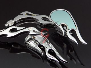   FLAME 8MM 10MM MIRRORS FOR KAWASAKI Z VULCAN VN 800 900 1500 1600