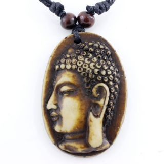 Special Buddhism/Buddh​a Pendant Mens Cord Necklace