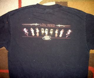 Large Lou Reed Ecstasy Tour T Shirt   Rare Velvet Underground Warhol 