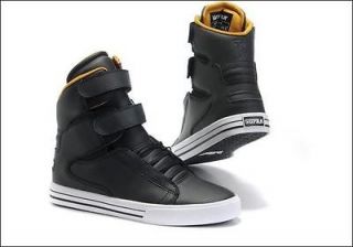 New Justin Bieber Black Sport Skateboard Mens Sneaker Supra Shoes Size 
