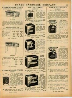 1943 AD Kerosene Cook Stove Anchor Blue Kerogas Portable Ovens Coleman 