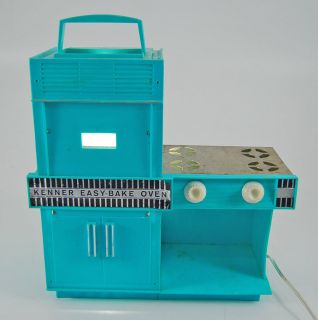 Kenner Easy Bake Oven~turquoise model 1600~vintage kitchen toy~FREE US 