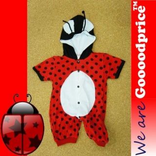   Ladybug Wings Baby Costume Romper Birthday Halloween Xmas Szie Chart
