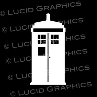   Police Call Box Vinyl Decal Sticker   Phone Booth Dr. Who Inspired