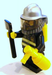 NEW Lego Minifig FIREFIGHTER Mask Tank Extinguisher Axe