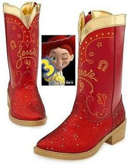   Store JESSIE COSTUME RED Sparkle BOOTS Toy Story *Choice 7/8 or 11/12