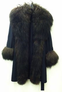 Fendi Maximmilian Alta Moda Bloomingdales Funky Fur Trim Coat Jacket 