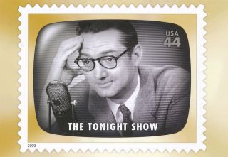 Post Card The Tonight Show with Steve Allen w/28¢ Stamp 2009