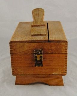 Vintage Wood Shoe Shine Box With Grifin Shinemaster Brush & Polish 