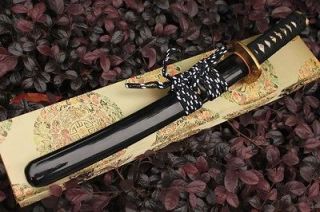   Handmade Clay Tempered Tanto Dagger Sword Kuro Kin Tanto Razor Sharp