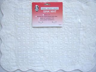 CLEAR SINK MAT 12.5 X 11   BUY MORE & SAVE TRANSLUCENT DISH GUARD 