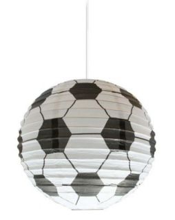 Football Shaped Soccer Paper Ceiling Light Shade Bed Room Decor Gift 