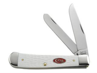 CASE XX KNIVES SPARXX WHITE TRAPPER KNIFE #60182 2012 NEW IN BOX USA 
