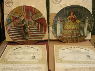   Knowles Gone With the Wind Ashley Melanie 8 1/2 Collector Plates 78