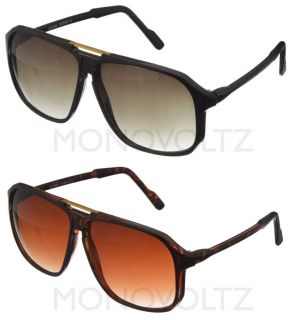 New Plastic Fashion Trendy Aviator Hipster Sunglasses black & Tortoise 