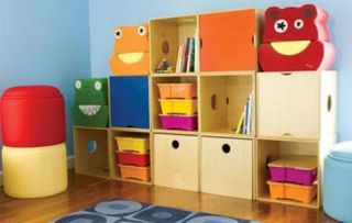 kolino Kube   kids toy storage bin ORGANIZER PLAYROOM CUBBY NIB