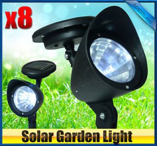 Outdoor 3 LED powered spotlight Solar Garden Light Lawn Lamp Landscape 