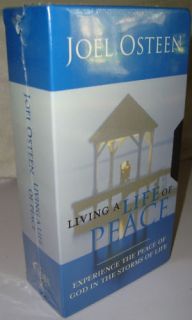 JOEL OSTEEN Living a Life of Peace 2 VHS set BRAND NEW sealed