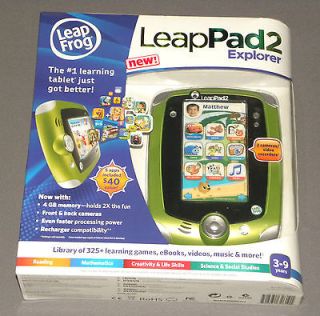 Leap Frog Leap Pad LeapPad 2 Explorer Green Boys Tablet 4 GB 2 Cameras 