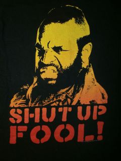   FOOL MR. T SHIRT retro CLUBBER LANG A Team Mohawk Gold Chains Pity M/S