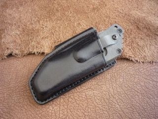 Horizontal Leather Sheath for Strider SNG Knife