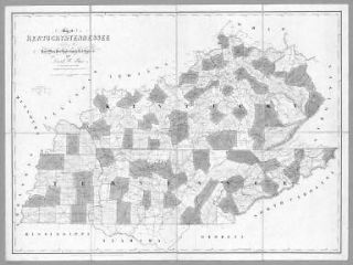 1839 TN MAP Davidson Newport Oak Ridge Ooltewah Paris Tennessee 