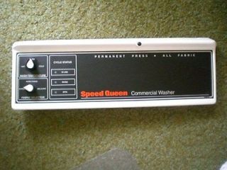 Speed Queen commercial coin op washing machine control panel SWT221WN