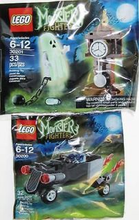 Lego Monster Fighters Polybag Ghost & Clock + Zombie Coffin Car NEW 