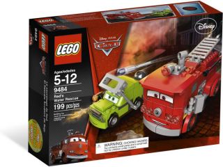 Lego Disney Cars set lot 9484 Reds Water Rescue ladder Cannon red 