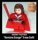HARRY POTTER Lego Hermione Granger Christmas Outfit w/wand NEW Custom 