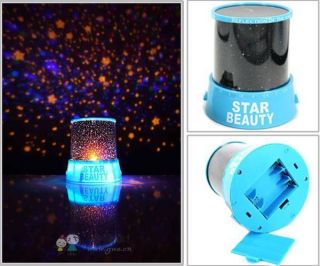 Amazing Star Beauty Sky Night Light Projector Lamp Blue
