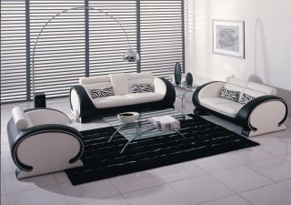 black leather sofa in Sofas, Loveseats & Chaises