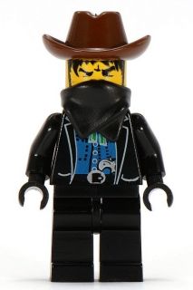 LEGO Western BANDIT Wild West Minifig Minifigure 6712 6761 6762 6765 