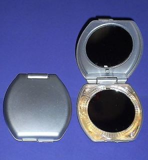 Set of 2 Lighted Compacts Make Up Makeup Mirror 1 Side Magnified Fast 