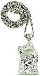 Iced Out New Lady Gaga Pendant Chain Piece With 36 Inch Necklace