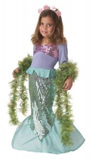 Lil Mermaid Ariel Sea Princess Toddler Childrens Halloween Costume 