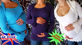 Maternity pregnancy bolero shrug jumper cardigan warm one size (BS01)