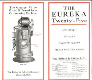 1923 Brochure Carbonating Machine Soda Water Dispenser Eureka Twenty 