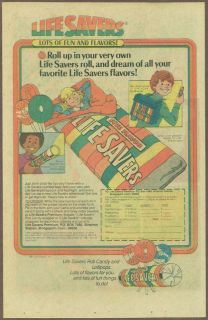 Life Savers candy 1981 print ad / comic advertisement, LifeSavers 