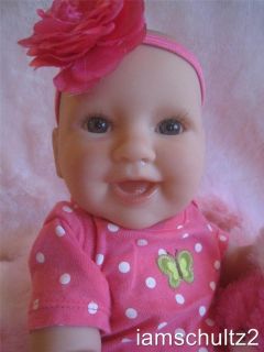 17 Precious Lifelike All Vinyl RARE Happy Face Berenguer Baby Doll 
