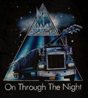 DEF LEPPARD ON THROUGH THE NIGHT UK hard rock T Shirt M XL NWT