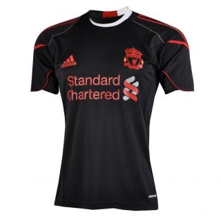 Liverpool FC Mens Adidas Black Formotion Football Training Shirt 2010 