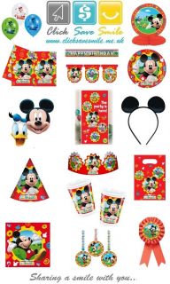 Mickey Mouse Clubhouse Child Party Items   Tablecover   Napkins 
