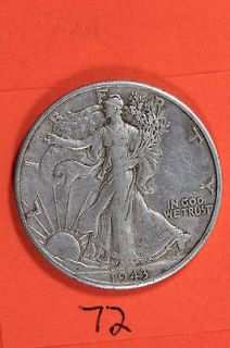1943 D Silver Walking Liberty Half Dollar Very Nice Walker Fast FREE 