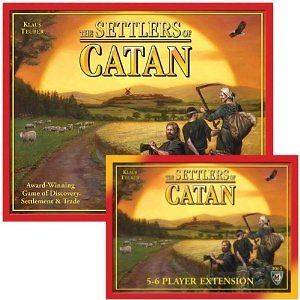SETTLERS OF CATAN Board Game Bundle/Set Base Game + 5 6 Player Ext 