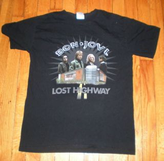 Bon Jovi Lost Highway New Jersey tour t shirt (Small) MT#177